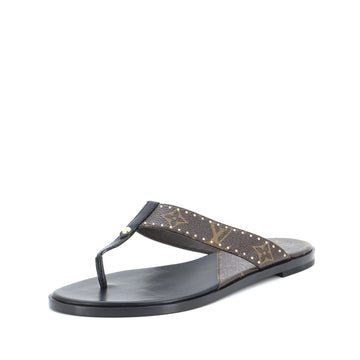 Louis Vuitton Women's Sunny Flat Thong Sandals Monogram Canvas