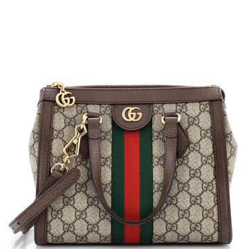 Gucci Ophidia Top Handle Tote GG Coated Canvas Small