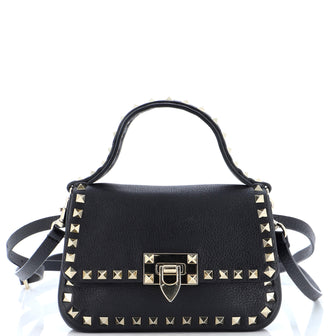 Valentino Garavani Rockstud Top Handle Convertible Belt Bag Leather Small