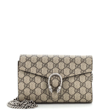 Gucci Dionysus Chain Wallet GG Coated Canvas Small