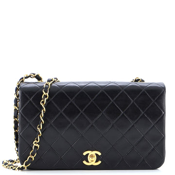 Chanel Vintage Full Flap Bag Quilted Lambskin Medium
