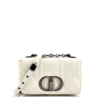 Christian Dior Caro Bag Padded Macrocannage Quilt Calfskin Small