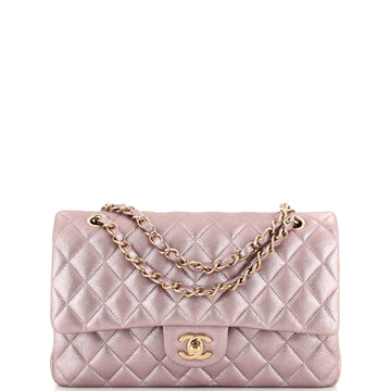 Chanel Classic Double Flap Bag Quilted Iridescent Calfskin Medium