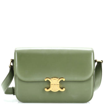 Celine Triomphe Shoulder Bag Smooth Calfskin Medium