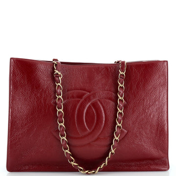 Chanel Timeless CC Chain Shopping Tote Shiny Aged Calfskin Large