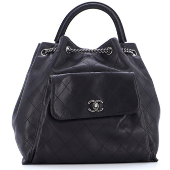 Chanel Urban Luxury Backpack Quilted Calfskin Large