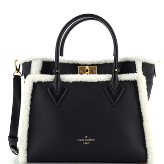 Louis Vuitton On My Side Tote Leather with Shearling MM