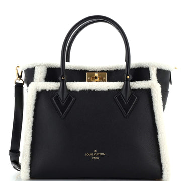 Louis Vuitton On My Side Tote Leather with Shearling MM