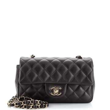 Chanel Classic Single Flap Bag Quilted Lambskin Mini