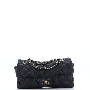 Chanel Vintage Classic Single Flap Bag Quilted Lambskin Small