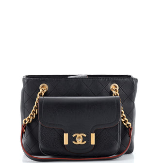 Chanel Archi Chic Shopping Tote Quilted Grained Calfskin Small