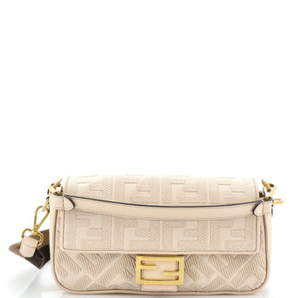 Fendi Baguette NM Bag Zucca Embroidered Canvas Medium