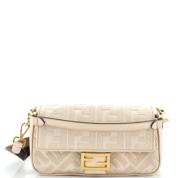 Fendi Baguette NM Bag Zucca Embroidered Canvas Medium