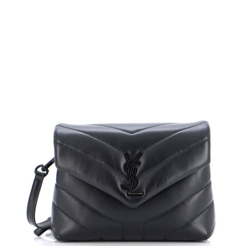 Saint Laurent Loulou Shoulder Bag Matelasse Chevron Leather Toy