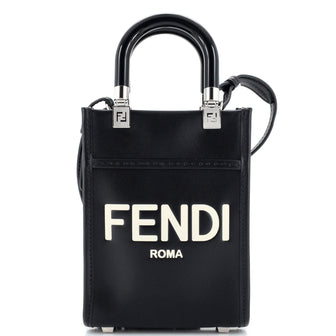 Fendi Sunshine Shopper Tote Leather Mini