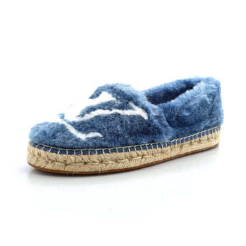Louis Vuitton Women's Seashore Espadrilles Faux Fur