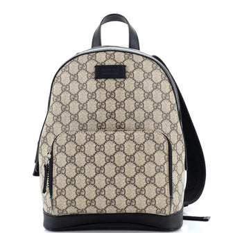 Gucci Zip Pocket Backpack GG Coated Canvas Small
