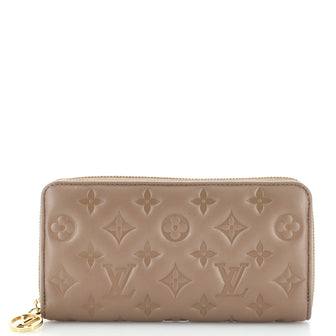 Louis Vuitton Coussin Zippy Wallet Monogram Embossed Lambskin