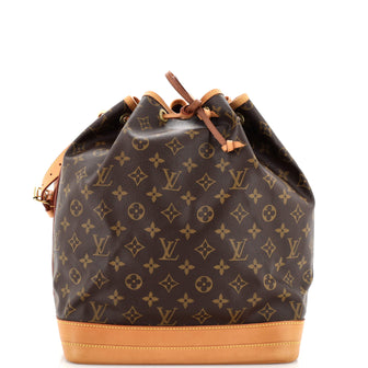 Louis Vuitton Noe Handbag Monogram Canvas Large