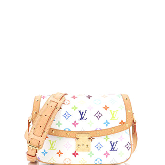 Louis Vuitton Sologne Handbag Monogram Multicolor White