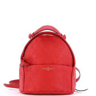 louis vuitton backpack sorbonne monogram empreinte Louis Vuitton Sorbonne Backpack Monogram Empreinte Leather Red 2363316