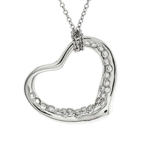 Tiffany & Co. Elsa Peretti Open Heart Pendant Necklace