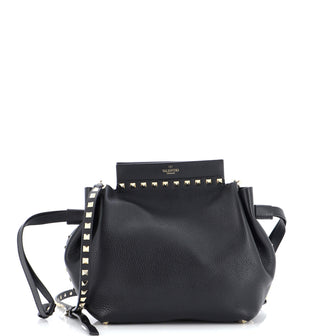 Valentino Garavani Rockstud Bucket Shoulder Bag Leather Small