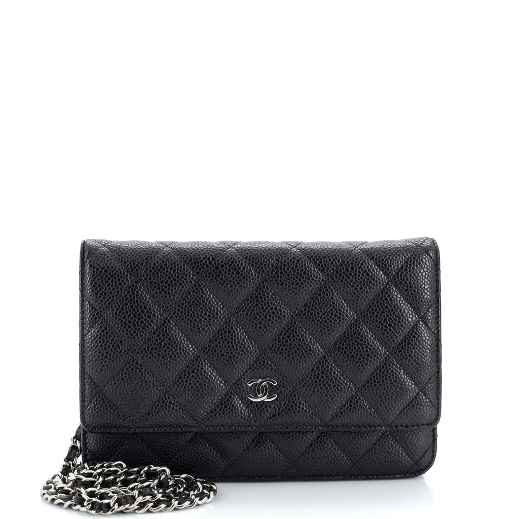 Chanel Wallet on Chain Quilted Caviar Black