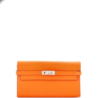 Hermes Kelly Wallet Chevre Mysore Long