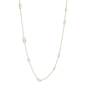Hermes Farandole Long Necklace Sterling Silver 120