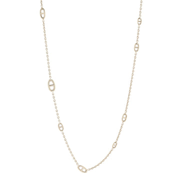 Hermes Farandole Long Necklace Sterling Silver 120