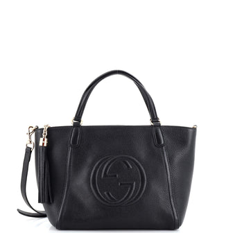 Gucci Soho Convertible Top Handle Bag Leather Small