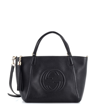 Gucci Soho Convertible Top Handle Bag Leather Small