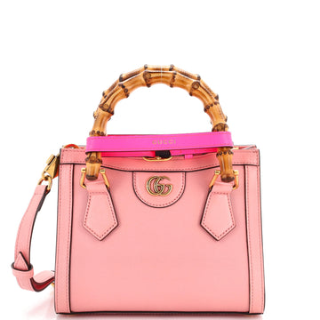 Gucci Diana NM Bamboo Handle Tote Leather Mini