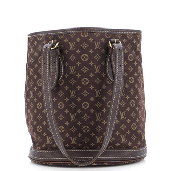 Louis Vuitton Petit Bucket Bag Mini Lin Brown