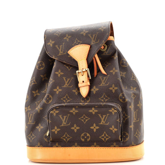 Louis Vuitton Vintage Montsouris Backpack Monogram Canvas MM