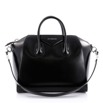 Givenchy Antigona Bag Glazed Leather Medium Black 2363801
