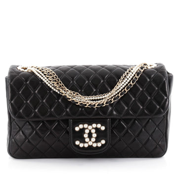 Chanel Westminster Pearl Chain Flap Bag Quilted Lambskin 2364001