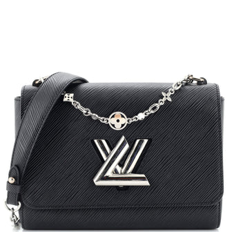 Louis Vuitton Black Epi Leather Flower Jewels Twist MM