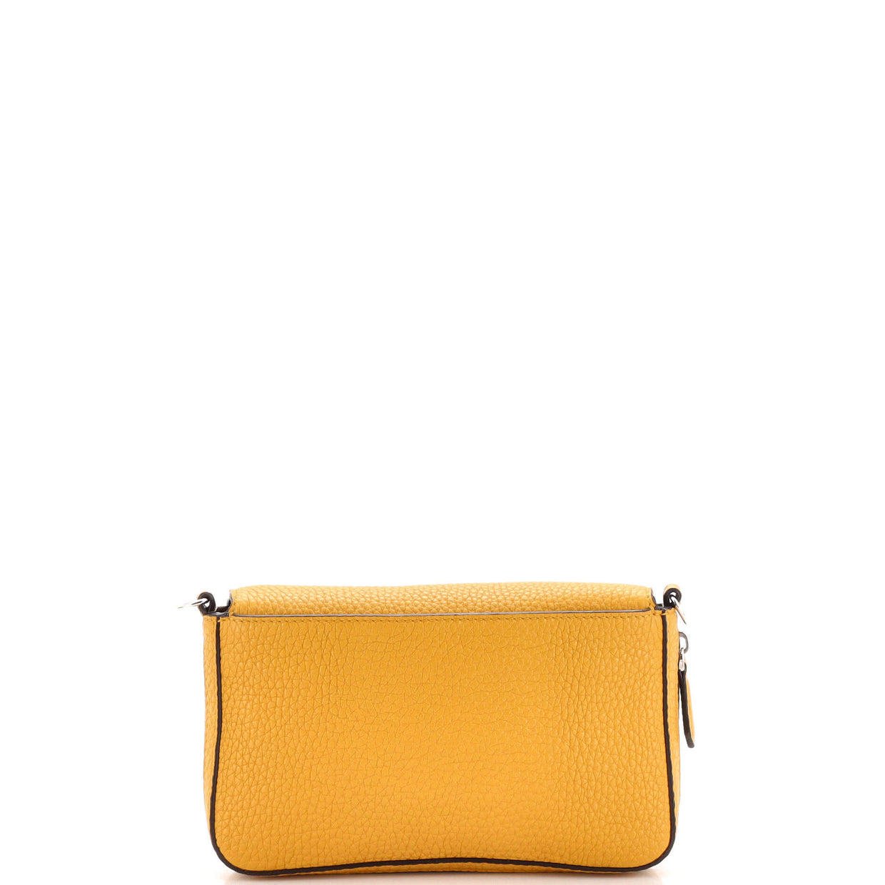Fendi Selleria Flap Bag Leather Small Yellow 2364151