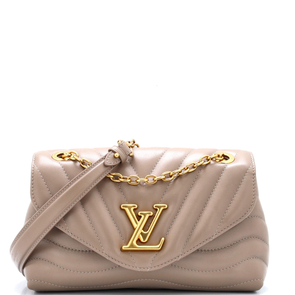 Louis Vuitton New Wave Flap, White with Gold Hardware, Preowned in