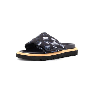 Louis Vuitton Women's Pool Pillow Comfort Mule Sandals Mahina Monogram Nylon