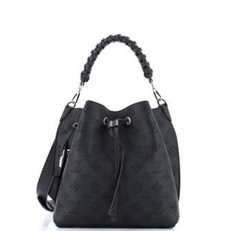 Louis Vuitton Muria Bucket Bag Mahina Leather Black 2364442