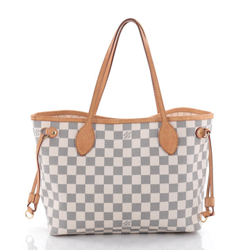 Louis Vuitton Neverfull Tote Damier PM White