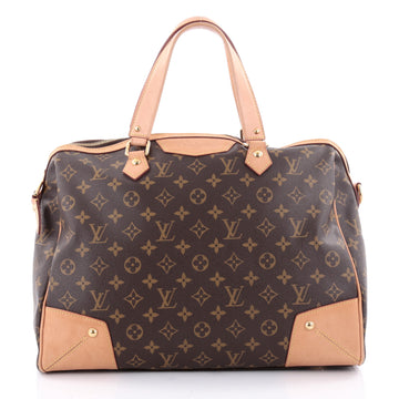 Louis Vuitton Retiro Handbag Monogram Canvas GM Brown