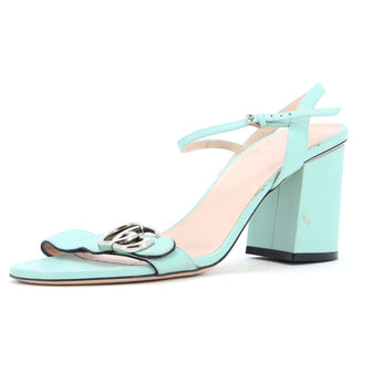 Gucci Women's GG Marmont Block Heel Sandals Leather