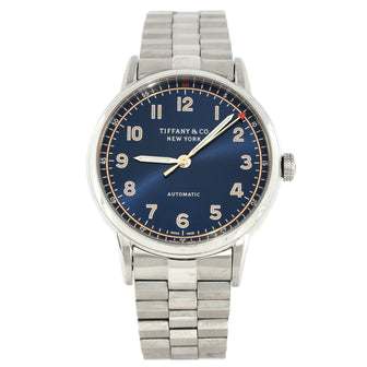 Tiffany & Co. CT60 3-Hand Automatic Watch Stainless Steel 34