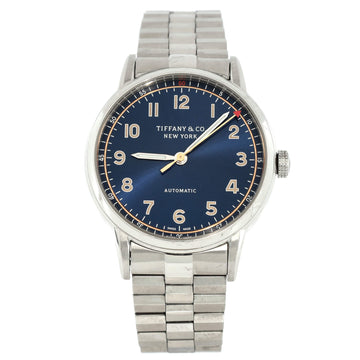 Tiffany & Co. CT60 3-Hand Automatic Watch Stainless Steel 34