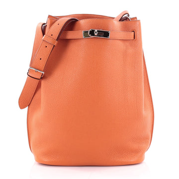 Hermes So Kelly Handbag Togo 26 Orange 2364606