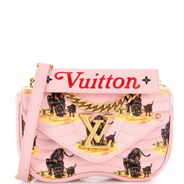 Louis Vuitton New Wave Chain Bag Limited Edition Printed Quilted Leather PM